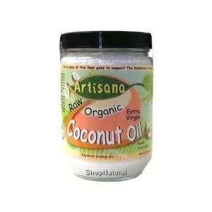 Coconut Oil, Extra Virgin, Non Heated, Organic, 15 oz.  