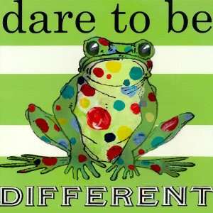  Dare to Be Different Frog Canvas Reproduction