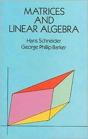 Matrices and Linear Algebra, (0486660141), Hans Schneider, Textbooks 
