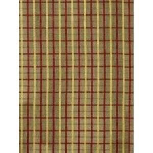    Caroline Plaid Red Gold by Beacon Hill Fabric