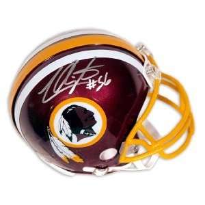  Lavar Arrington Signed Redskins Mini Helmet Sports 