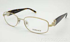 Versace 1149 1221 51 Gold Havana New 100% Authentic Made In Italy 
