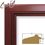 Cherry Red Ash Custom Picture Frames (10/11/12 Wide)  