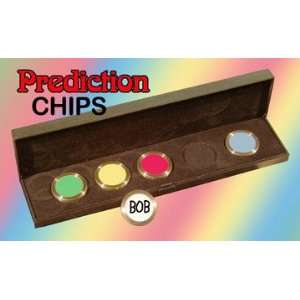 Prediction Chips w/ Case, Brass   Mental Magic Tri Toys & Games