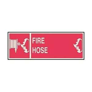 Sign,5x14,fire Hose,plastic   BRADY  Industrial 