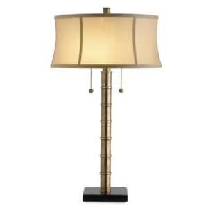   6068 Antidote 1 Light Table Lamp with Champagne Silk Shades 6068 Home