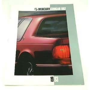  1993 93 Mercury COUGAR XR7 BROCHURE 
