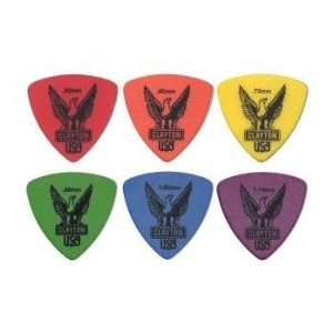    72 Clayton Delrin Rounded Triangle .60mm Picks Musical Instruments