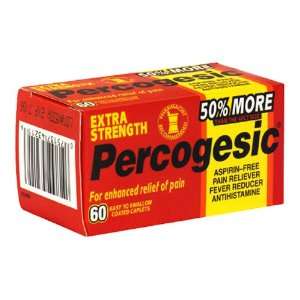  Percogesic Aspirin Free Pain Reliever/Fever Reducer, Extra 
