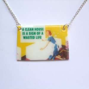 Sour Cherry Clean House Necklace Jewelry