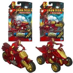  Iron Man 2 Movie Iron Racers Vehicle Quantum Quad Toys 