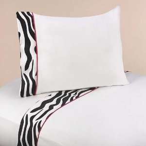 3pc Twin Sheet Set for Funky Zebra Bedding Collection  