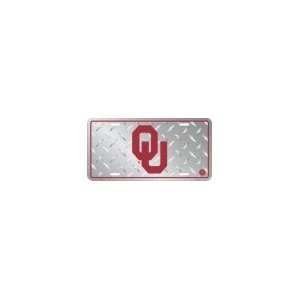   Oklahoma Sooners Diamond Metal License Plate *SALE*