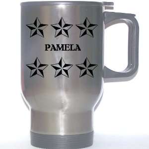  Personal Name Gift   PAMELA Stainless Steel Mug (black 