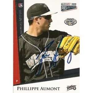  Phillippe Aumont Signed 2009 Projections Card Phillies 