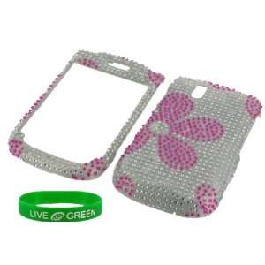 Daisy Full Rhinestones Design Snap On Hard Case for Research In Motion 