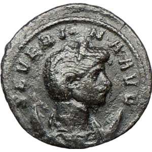 SEVERINA wife of AURELIAN 275AD Silvered Ancient Roman Coin Concordia 