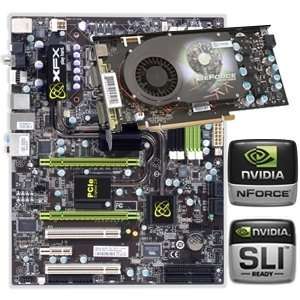  XFX nForce 750i SLI Motherboard w/ 9600 GSO Electronics