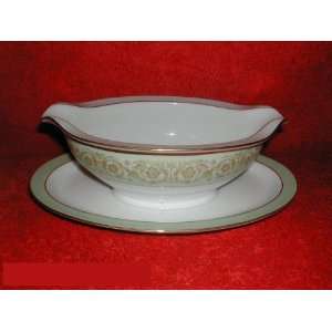  Noritake Viscount #6845 Gravy Boat With Stand   1 Pc 