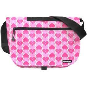   Basic Shoulder Bag   Pink Heart Argyle   614 686