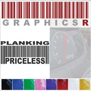   Graphic   Barcode UPC Priceless Planking A800   Black Automotive