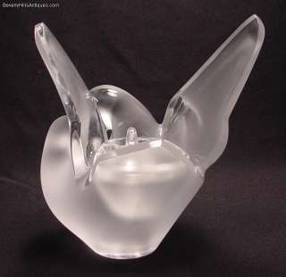 Lalique Sylvie Vase With Flower Frog List Price $1470.  