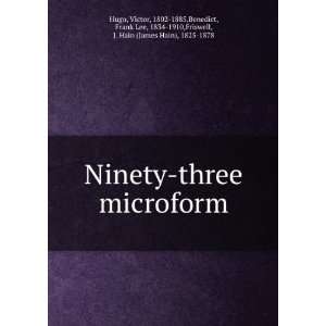  Ninety three. Victor Benedict, Frank Lee, Hugo Books