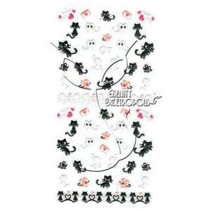 Cat/Kitty & Mouse Nail Stickers/Decals