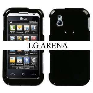 LG ARENA GT950 BLACK SOLID SILICON SKIN SOFT RUBBER CASE COVER