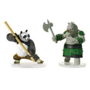  Kung Fu Panda Melee Figure   Po with Staff, Rhino Guard 2 