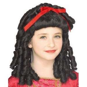  Storybook Girl Wig (Black) Child Accessory Toys & Games
