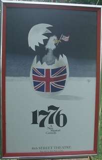 Broadway Poster, 1776 A New Musical Comedy  