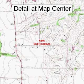   Quadrangle Map   Wylie, Texas (Folded/Waterproof)