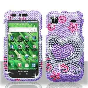  Samsung T959 Vibrant Full Diamond Purple Love Case Cover 