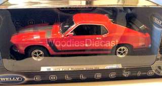 Ford Mustang Boss 302 1970 Red Welly Diecast 118 Car  