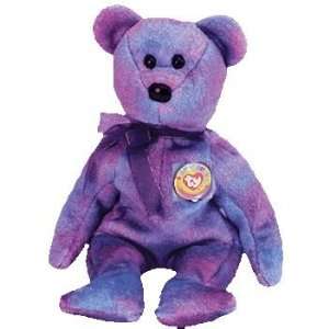  TY Beanie Baby   CLUBBY 4 the Bear (Rainbow Button) Toys 