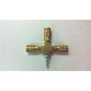  Interchange 80510 Brass Cross with 1/4 Industrial Air 