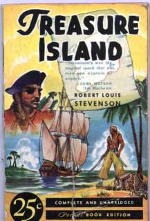 Treasure Island Robert Louis Stevenson 1939 Pocket Book  