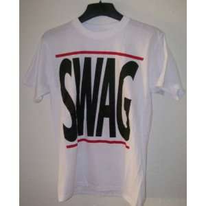  The SWAG T Shirt in White Size Medium 