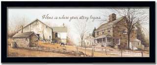 Home is Where Your Story Begins Americana Print Framed  