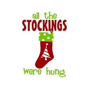 Vinyl Wall Decals   Christmas (all the stockings were hung)   selected 