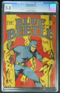 BLUE BEETLE #5 CGC GRADED 5.5 FOX 1941  
