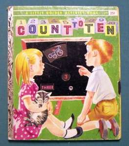 1957 Code A 1st Edition Golden Activity COUNT TO TEN  