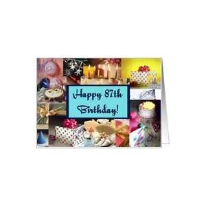  Collage 87th Birthday Card Card Toys & Games
