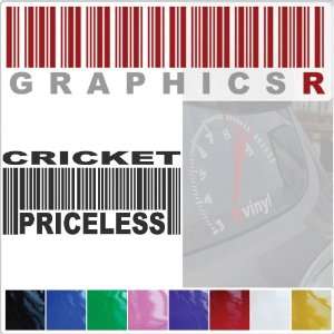   Barcode UPC Priceless Cricket Cricketer ICC MCC Bat Bowl A675   Pink