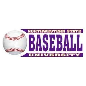  DECAL B NORTHWESTERN STATE UNIVERSITY BASEBALL WITH BALL 