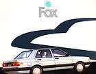 1991 volkswagen fox deluxe original sales brochure  