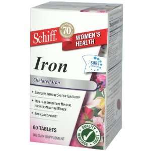  Schiff Womens Health Iron, Chelated 60 tablets Health 