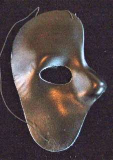 Black Phantom Half Mask Venetian Masquerade Party Fun  