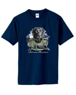 Black Lab Labrador Lawn Dog T Shirt S  6x Choose Color  